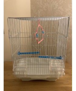 Parrot-Supplies Sarasota Flat Top Small Bird Cage - White